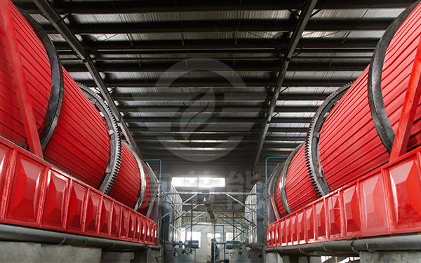 薯渣烘干設(shè)備運行現(xiàn)場